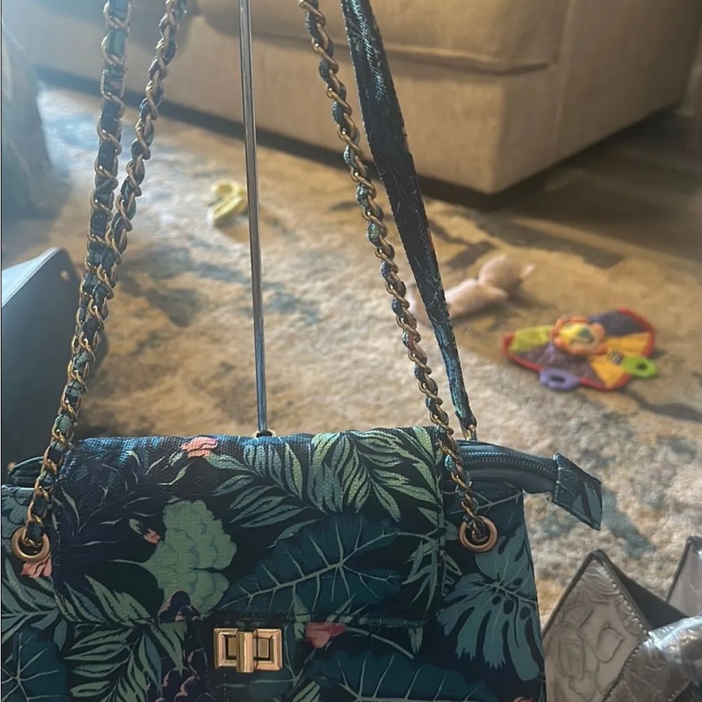 Floral Patterned Chain Strap Bag - Picture 2 of 6